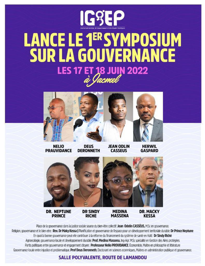 Jacmel : L’IGGEP lance son premier « Symposium sur la gouvernance ».